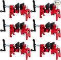 ATPEAM 3/4'' Pipe Clamps for Woodworking Heavy Duty Cast Iron Wood Gluing Pipe Clamp Set for Woodworking, Carpentry, Home Improvement, and DIY Jobs (6)