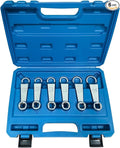 6PCS Engine Motor Mount Socket Rear Camber Adjusting Wrench Set | Universal, 16mm, 17mm, 18mm, 19mm, 21mm, 24mm, Car Engine Fixing Screws, Oil Filter Removal Wrench Kit, Wheel Alignment