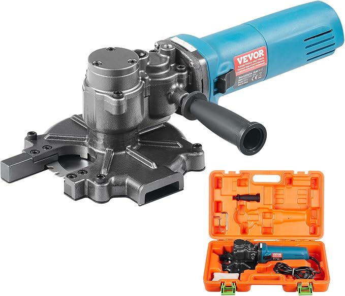 VEVOR Electric Rebar Cutter, 1100W Portable, Cuts up to 3/2 inch (4-40mm) Rebar, High Power Steel Concrete Cutter with Auxiliary Handle & Tool Case, RD-10