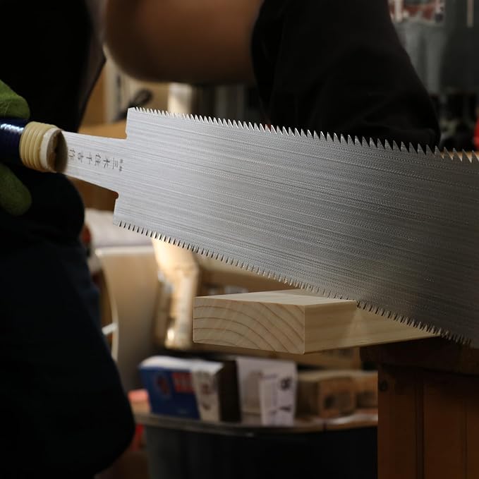 Senkichi Japanese Ryoba Pull Saw 10.5" / 270mm - Double Edge Hand Saw for Rip-Cut, Crosscut, Joinery, Hardwood, and Fine Woodworking