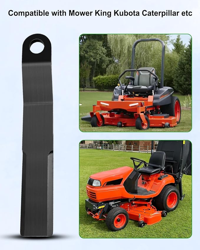 Bush Hog Rotary Cutter Blades Replacement Fit for Mower King Skidsteer Kubota Caterpillar Bobcat Case CAT John Deere, Brush Hog Mower Blade, 4 Pcs