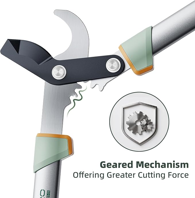 PrunePro® Loppers for Tree Trimming Stainless Steel Branch Cutter Heavy Duty Bypass Tree Pruner Rust Resistant Sharp Blade Up to 2" Tree Limb Trimmer for Gardening