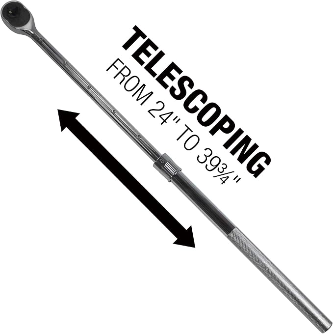 EZRED MR1X Extendable Ratchet, Silver,1 Inch