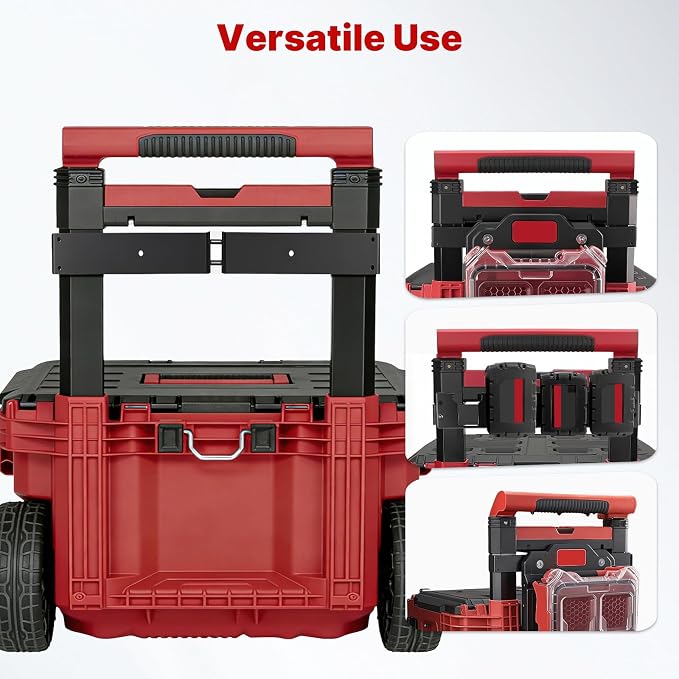 BYERN AUTO Mounting Plate Holder Compatible with Milwaukee 48-22-8426 | Heavy Duty Metal Bracket, Side Storage Mount, Fits Rolling Toolbox Handle & Mounting Plate, Packout Accessories