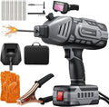 Sakerplus Portable Welding Machine, Handheld Welder Machine 110V, ARC Portable Welder with IGBT Inverter 5 Variable Current Adjustment, 30pcs 3/32" Wire Rods, Welding Helmet, Carrying Case Included
