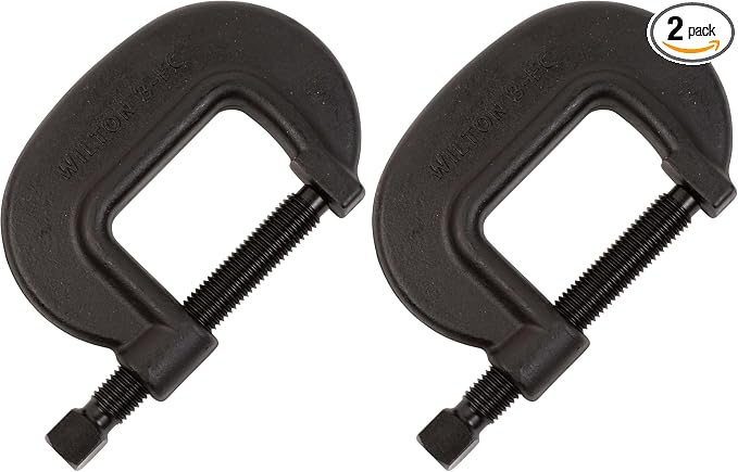 Wilton Brute Force C-Clamp, 3-7/16" Opening, 2-1/2" Throat, 16250 Lbs. Clamping Force (Model 3 F.C.) (Pack of 2)