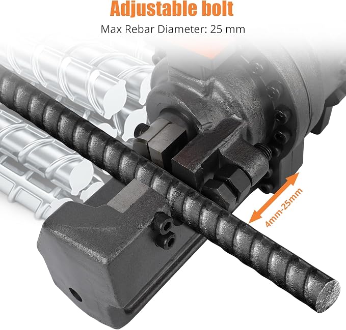 Electric Hydraulic Rebar Cutter Tool, 1700W Cutting up to 1 Inch #8 4-25mm Rebar Steel within 5 Seconds,110V, with Blades & Easy Carry Stainless Box (1700W RC-25)