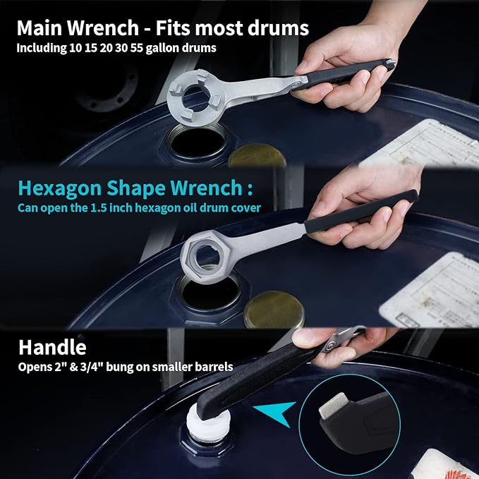 WORKPRO Pliers Set & DURATECH 3-in-1 Aluminum Drum Wrench