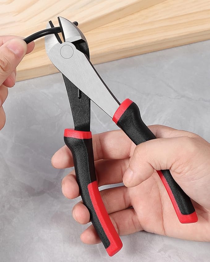 IGAN Wire Cutters Heavy Duty (Pack of 4), 7-inch Side Cutters Dikes, Ultra Tough and Durable Diagonal Cutters with Spring-loaded, Ideal Cutting Pliers for Electricians and Homes