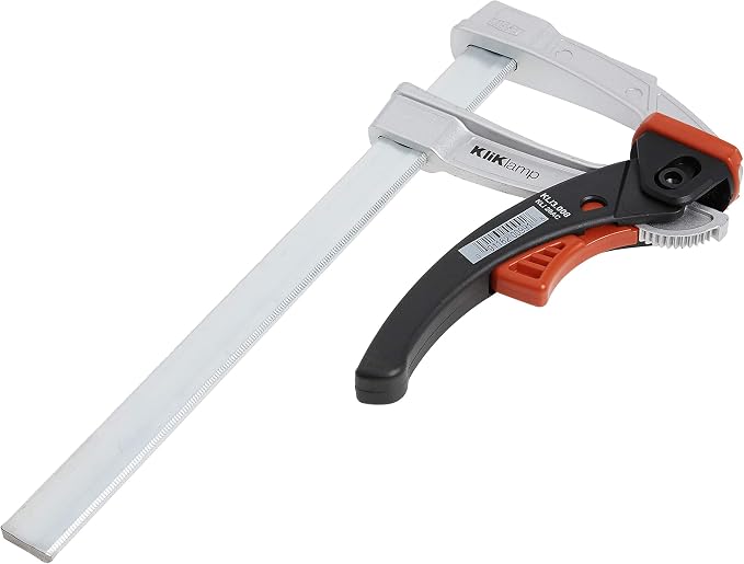 BESSEY Rapid Action Lever Clamp - 12-Inch -LC12 - Fast Action, Heavy Duty Clamps for Welding and Woodworking. Vibration resistant - Professional Grade for DIY and Home Improvement
