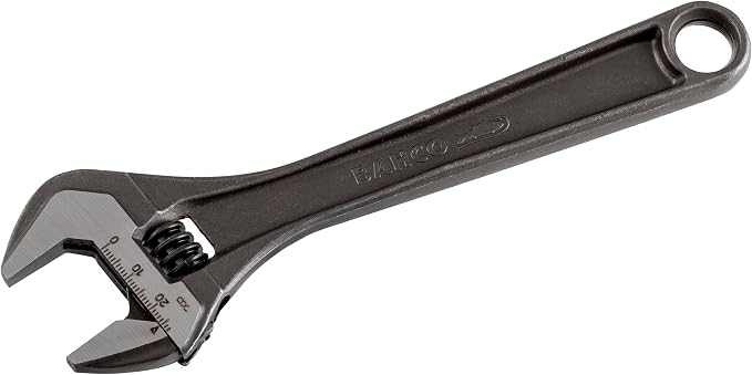 Bahco 8072 R US Adjustable Wrench, 10-Inch, Black