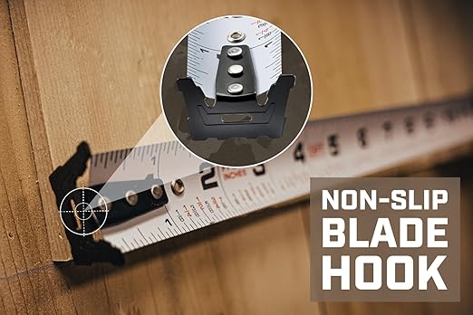 Spec Ops Tools Tape Measure for Framing & Construction, 1 1/8" Double-Sided Blade, Retractable, Military-Grade Composite Case, 25 Foot (2) (Retail)