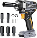 Cordless Impact Wrench 1/2 Inch Compatible with DeWalt 20V MAX Battery | Brushless Motor, High Torque, 1016 N.M(750 Ft-lbs), Variable-Speed & Auto-Stop, Lightweight, 5 Sockets, LED Light (Tool Only)