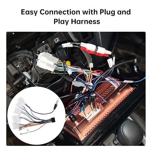 16PIN Car Radio Harness for Toyota Camry Tundra Non-JBL Plug & Play | XC004 Stereo Wiring Harness Fit Sequoia, RAV4, Highlander, 4Runner, Sienna, Yaris, Prius Low Trims, Retains SWC FM/AM Antenna