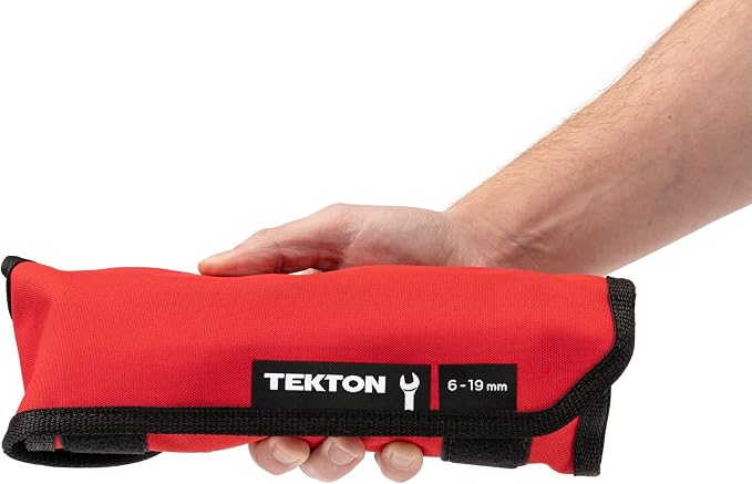 TEKTON Combination Wrench Set, 14-Piece | WCB94201 | 6 - 19 mm, Roll