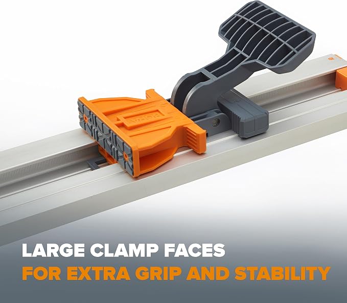 BORA NGX Clamp Edge Saw Guide 100 Inch - Circular Saw Track Guide Rail for Straight Cuts, Aluminum Skill Saw Guide with T-Track, Cutting Guide for Circular Saw 544100