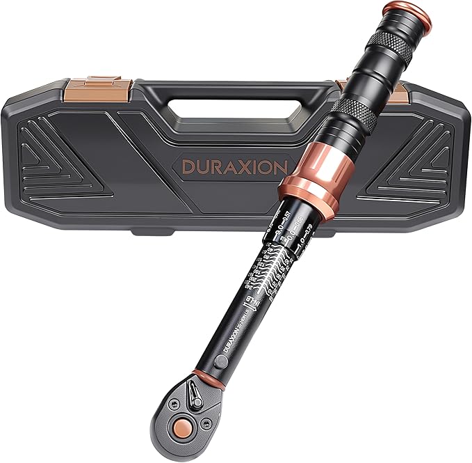 Torque Wrench 1/4-Inch Drive Dual Range Scales 20-240 In.lb/2.3-27.1Nm | ±3% Precision, 72 tooth Dual-direction Torque Wrenches for MTB, E-Bike, Moto Maintenance
