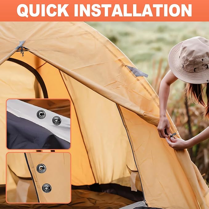 Heavy Duty Snap Fastener Tool Kit Canvas Snap Kit & Boat Covers – One-Hand Press Snap Installation Pliers for RV, Camper, Awnings, Tarps & Heavy Fabric Repair