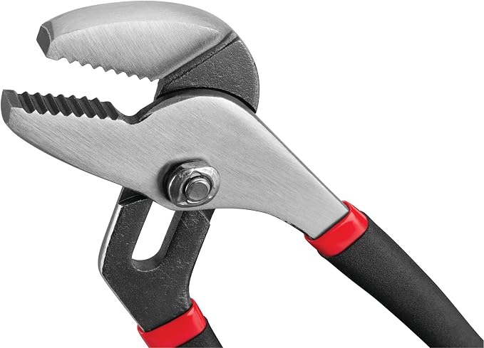 Performance Tool W1705 Pliers Set with Rack (10 Pieces) - Double Dipped Grip Handles, Heat-Treated Alloy Steel, Free Standing or Pegboard Hanging, Machined Jaws, Induction Hardened Cutting Edges