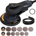 MAXXT Electric 5mm Random Orbital Sander, Palm Sander with Brushless Motor, 5/6Inch Sanding Pads, Central Vacuum, Sanders for Woodworking, Raw Wood and Panel Processing