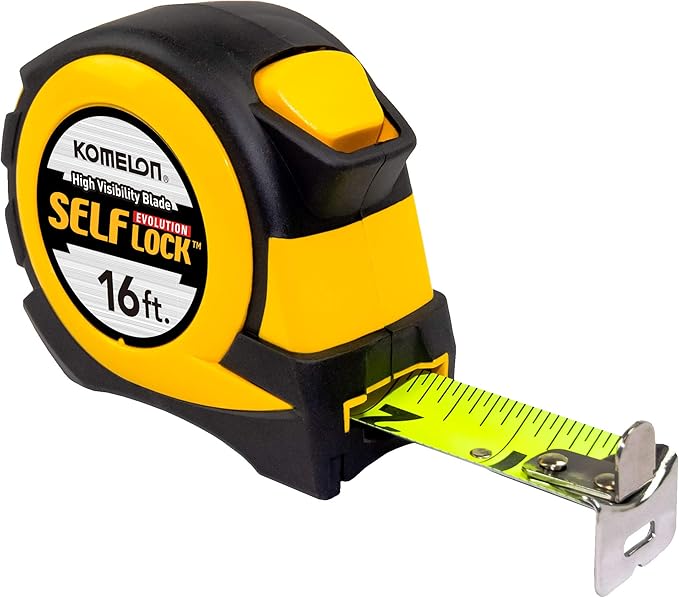 Komelon EV28116; 16' X 1" Self Lock Evolution Tape Measure,