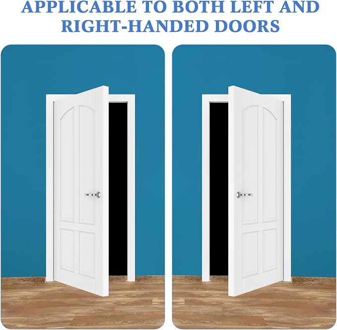 Yaocom 10 Pcs Self Closing Door Hinge 3.5'' Spring Loaded Hinges Automatic Door Closer Hinge Adjustable Tension for Garage, 5/8'' Radius Corners(Silver,3.5'')