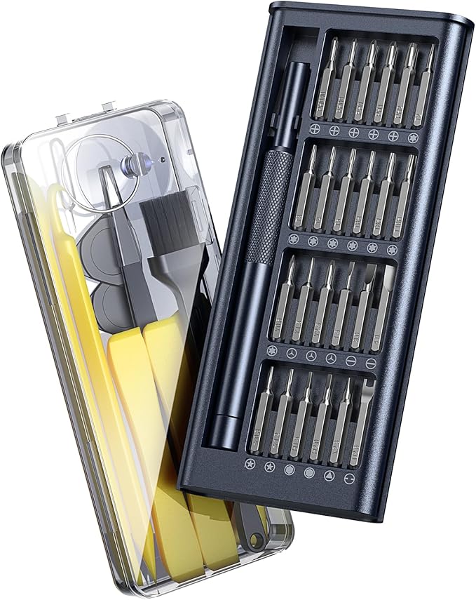 AXTH [Upgraded & Best] 38in1 Small Precision Screwdriver Set, [Military Grade Durability] Magnetic Mini Tool Kit for Core Tech Enthusiasts & DIYers | Repair Phone/Computer/Watch/Laptop/Macbook/More