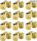 12 Pcs 14mm Brass Barrel Hinges Hidden Invisible Cabinet Furniture Hinges Concealed 180 Degree Opening Angle