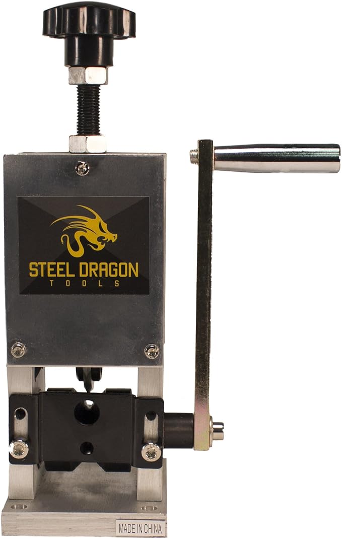 Steel Dragon Tools WRA15 Benchtop Manual or Drill Powered 0.15 in. to 1 in. Automatic Wire Stripping Machine Strip Scrap Copper Wire Stripper