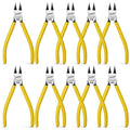 BOOSDEN 10 Pack Flush Cutters, Wire Cutters, 6'' Flush Cut Pliers | Spring Loaded Side Cutting Dikes, Heavy Duty Diagonal Cutters Bulk Set for Plastics,Floral, Crafting, Zip Ties, Electrical and DIY