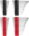 TEKTON Stubby and Standard Combination Wrench Set, 50-Piece | WCB95901 | (1/4 - 3/4 in., 6 - 19 mm), Modular Organizers, Chrome Finish