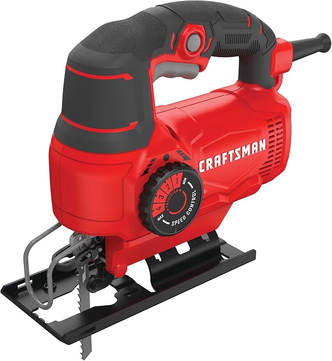 CRAFTSMAN Jig Saw, 4 Orbital Settings, Up to 3,000 SPM, 5 Amp, Corded (CMES610)