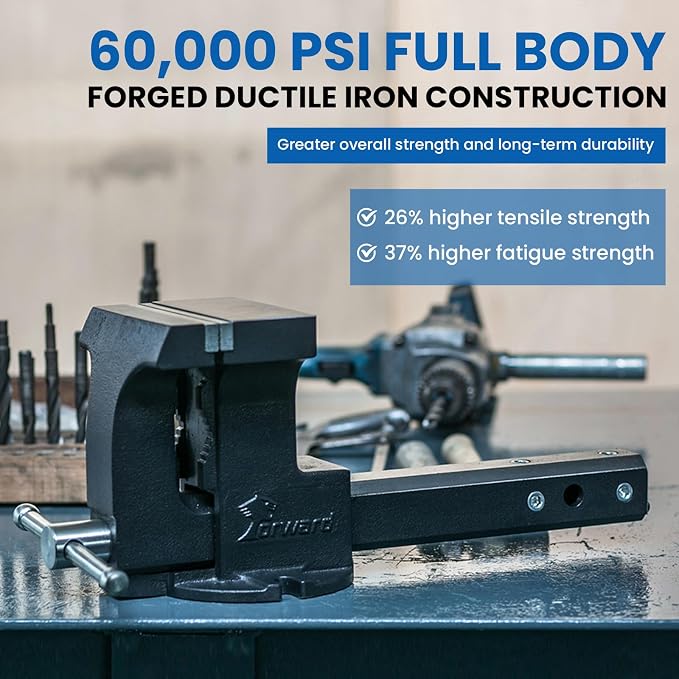 Forward 1705A 6" Hitch Vise Truck Vise Mount Trailer Fits 2" Hitch Receiver