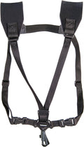 Neotech Soft Harness – Padded Neoprene Saxophone Shoulder Harness with Swivel Hook | Adjustable, Comfortable Support – Regular, Black, Made in USA
