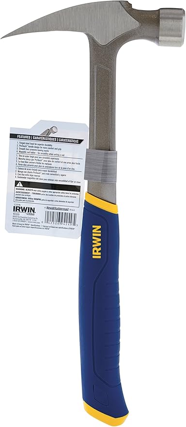 IRWIN Hammer, Steel, General Purpose, Claw, 20 oz. (1954888)