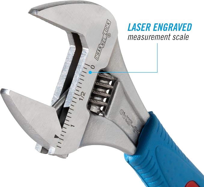 Channellock Wideazz Metric and SAE Adjustable Wrench 6 in. L 1 pc