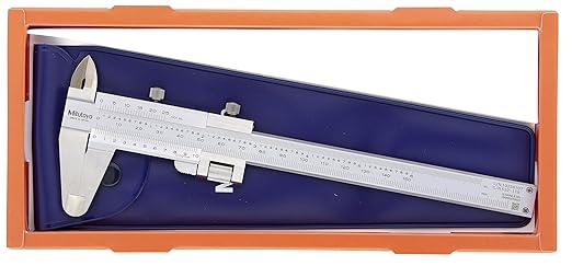 Mitutoyo 532-120 Vernier Caliper, Stainless Steel, Inch/Metric, 0-7" Range, +/-0.0011" Accuracy, 0.001" Resolution