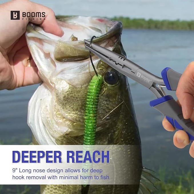 Booms Fishing Tool Combo Saltwater: 9pcs Fishing Gear & Equiment Kits, XT03
