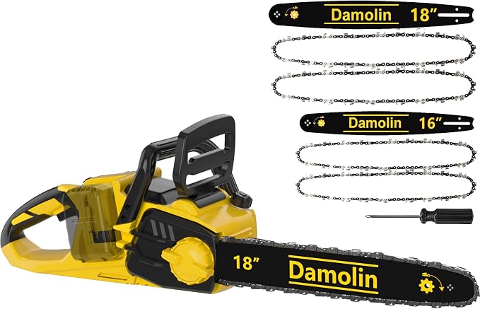 40V(20V*2) 16"+18" 2-IN-1 Brushless Chainsaw Cordless, Electric Powered Chainsaw Compatible with Dewalt Battery with Auto Oiler & Safety Lock Brake, for Tree Trimming Branch Wood Cutting(ONLY TOOL)