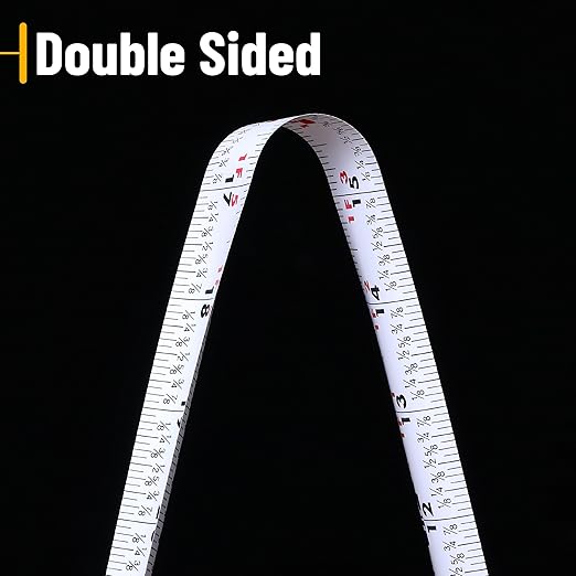 Mr. Pen- Retractable Tape Measure 25 ft, Easy Read, Double Sided Steel Retractable Measuring Tape with Fractions, Ideal for Construction & DIY Projects
