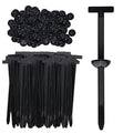 200 Pcs Nylon Universal Cable Tie Buckle for Car - Self-Locking and Easy Install Zipper Clips with Pin & Button Design - UV-Resistant Fixion Tools Zip Tie for Quick and Effortless Car Daily Repair