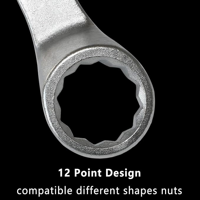 DPTOOL 5Pc Rear Camber Adjust Wrench Engine Motor Mount Socket for Benz VW | Offset Fixing Screws Oil Filter Removal Wrench Kit with 1/2" Drive 12 Point 16mm 17mm 18mm 21mm 24mm