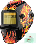 YESWELDER Auto Darkening Welding Helmet, Blue Light Blocking, 1/1/1/1 True Color Solar Powered Welding Hood with 2 Arc Sensors, Wide Shade 3.5/9-13 Welder Mask for TIG MIG ARC and Grind