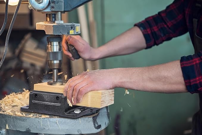 Drill Press Vise,5" Heavy Duty Bench Vise, Bench Clamp Vise，Drill Press Vice with Multi-Groove Vice Jaw Pads
