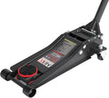 Maxority 3-Ton (6600lbs) Low Profile Hydraulic Heavy-Duty Steel Floor Jack with Dual Pistons Quick Lift Pump, Home and Workshop Car Maintenance for Various Vehicles (Red, 3 Ton Low Profile)