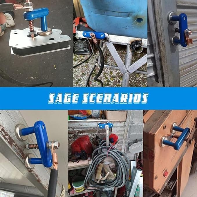 Welding Support Ground Clamp Tools, Magnetic Welding Support Clamp, Blue