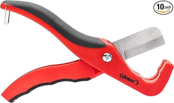 10-Pack Orbit Poly Pipe Tubing Cutter, Sprinkler Tube Cutting Tool - Cut up to 1 1/4 Inch - 26120