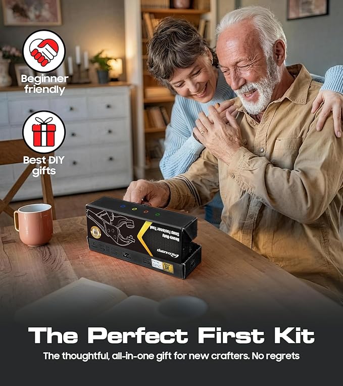 Heavy Duty Snap Fastener Tool, Snap Kit with 140 Pcs, Punching Capable, Magnetic Mold, Beginner-Friendly Snap Installation Tool, Boat Covers, Leather & Fabric Repair Installation