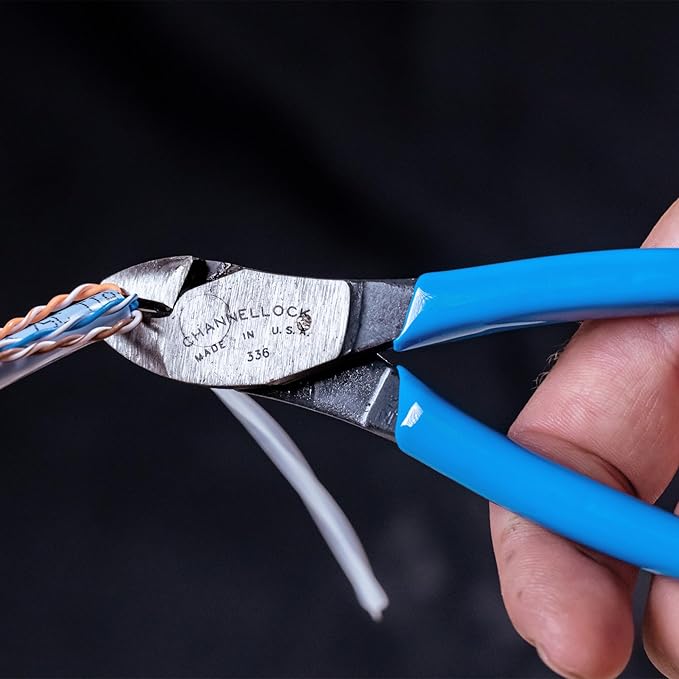 Channellock Diagonal Cutting Pliers 336 - Knife & Anvil Edge, High Carbon Steel, USA - 6 in