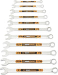 GEARWRENCH 11 Pc 12 Pt SAE Hi-Viz Long Beam Combination Wrench Set|81934H